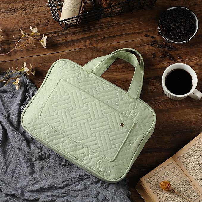 Ms. Pen- Travel Toiletry Bag Organizers, Sage Green, Makeup Travel Bag for Toiletries with Hanging Hook, Water-Resistant